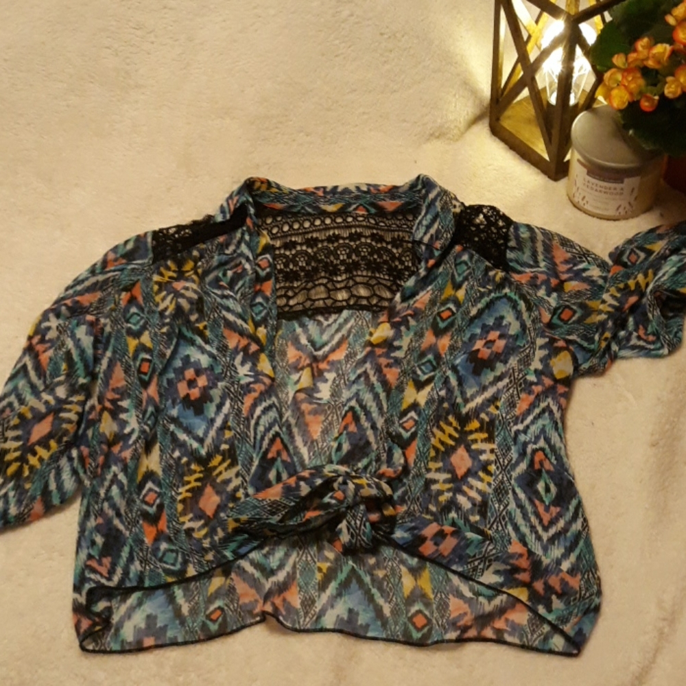 Tie up top shirt